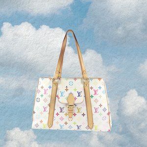 Authentic LOUIS VUITTON Monogram Logo Multi Color